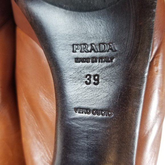 PRADA Platform Slingback Pumps - Picture 8 of 9